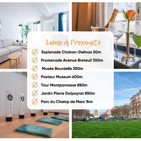Apartament Pacino Flat - Invalides - Tour Eiffel - 4 Personnes - Cosy